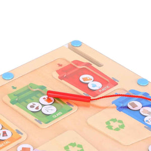 Recycling Maze | Educational Magnetic Sorting Game for Kids 3+ - Fun Learning Store