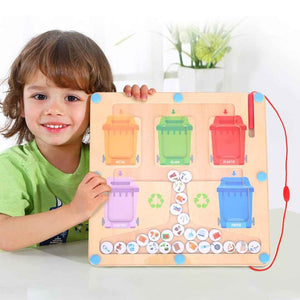 Recycling Maze | Educational Magnetic Sorting Game for Kids 3+ - Fun Learning Store