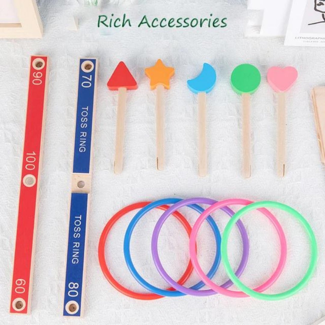 Ring Toss Game - Classic Outdoor Throwing Activity for All Ages - Fun Learning Store