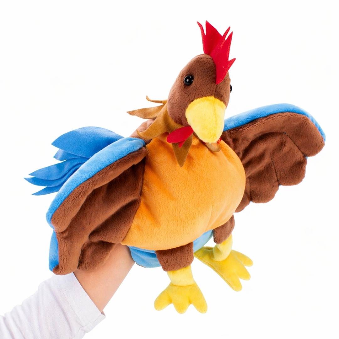Rooster Hand Glove Puppet: Bring Storytime to Life with Interactive Fun! - Fun Learning Store
