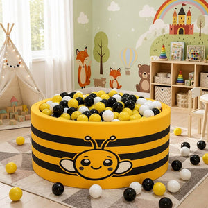 Round Ball Pit with 200 Balls: The Ultimate Indoor Adventure - Fun Learning Store