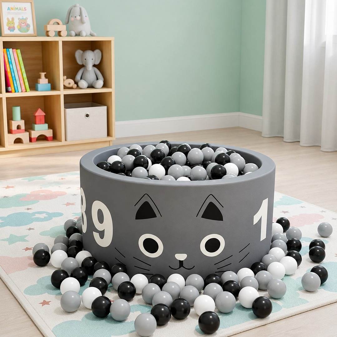 Round Ball Pit with 200 Balls: The Ultimate Indoor Adventure - Fun Learning Store