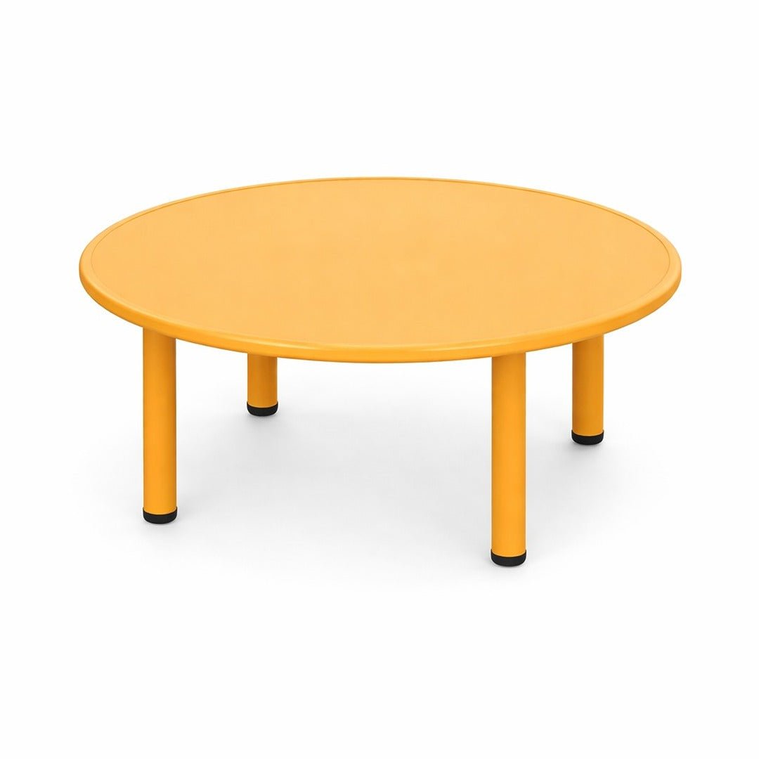 Learning Round Table Round Activity Table for Nurseries - 110×50 cm: Adjustable Height – Fun ...