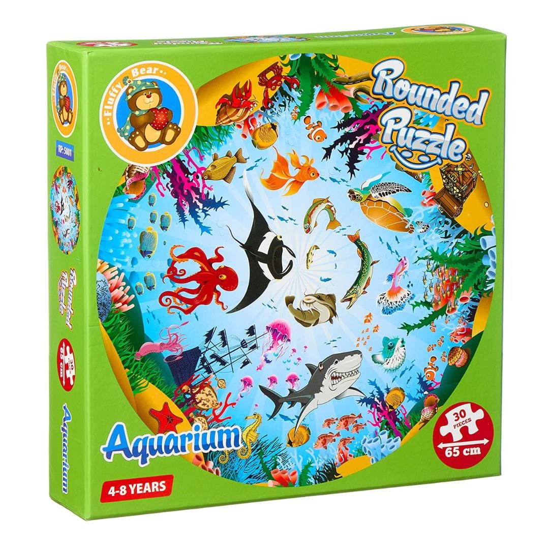 Rounded Puzzle for Kids - Aquarium Shape - Fun Learning Store