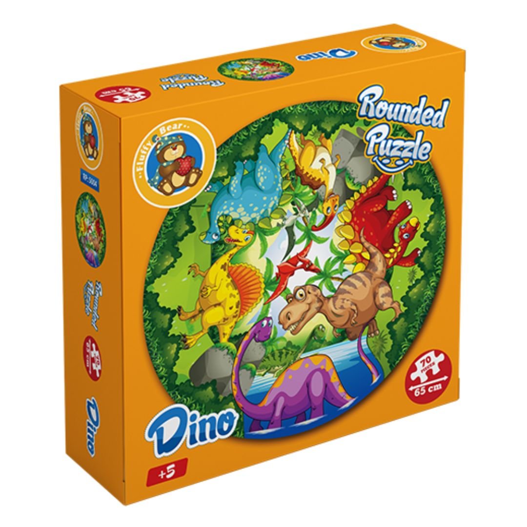 Rounded Puzzle for Kids - Dinosaurs Shape - Fun Learning Store