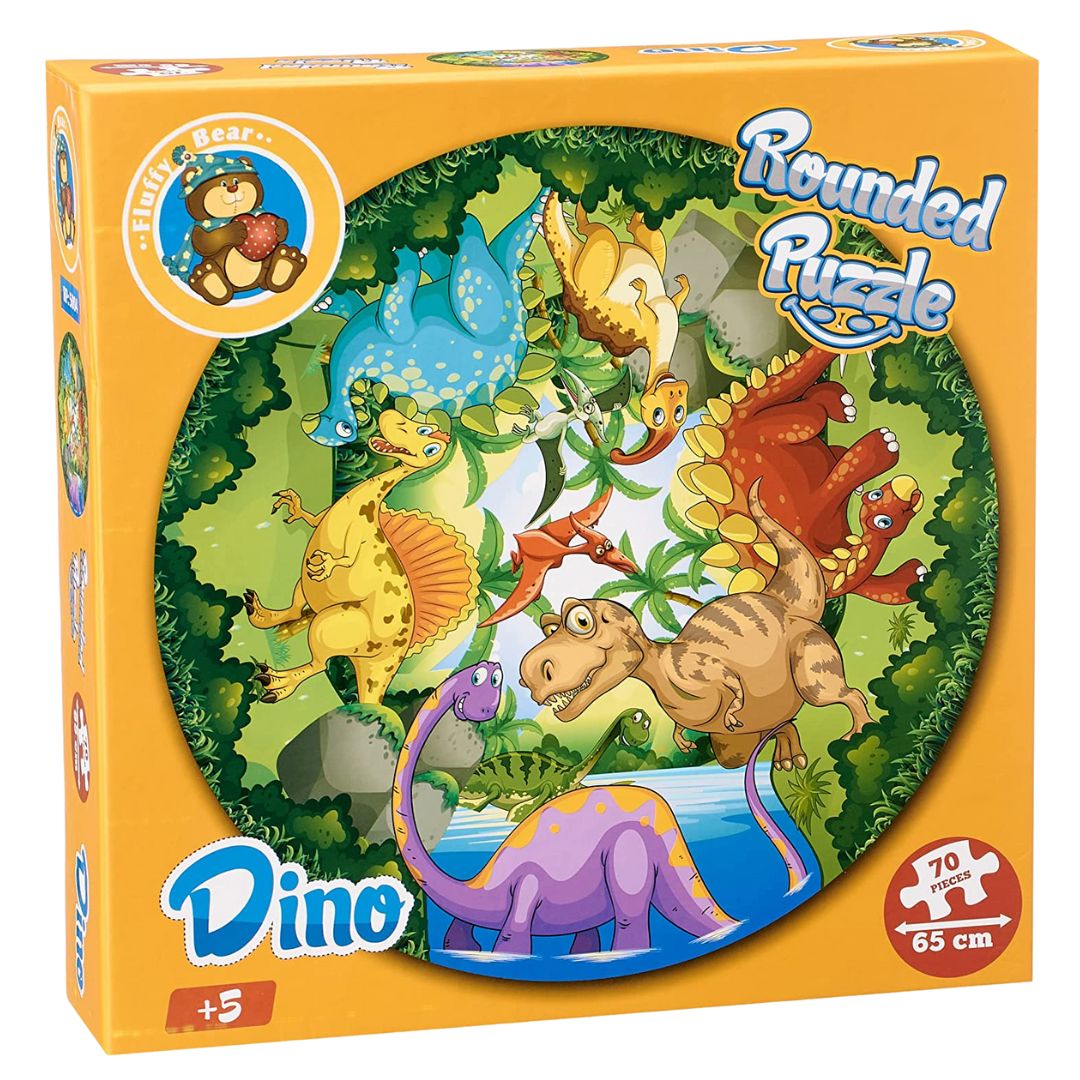 Rounded Puzzle for Kids - Dinosaurs Shape - Fun Learning Store