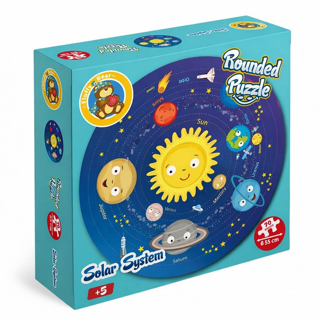 Rounded Puzzle for Kids - Solar System Shape - Fun Learning Store