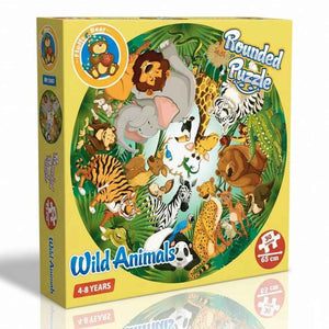 Rounded Puzzle for Kids - Wild Animals Shape - Fun Learning Store