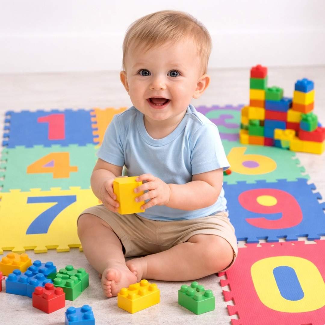 Rubber Interlocking Number Mat: The Safest Foundation for Learning and Play! - Fun Learning Store