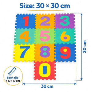 Rubber Interlocking Number Mat: The Safest Foundation for Learning and Play! - Fun Learning Store