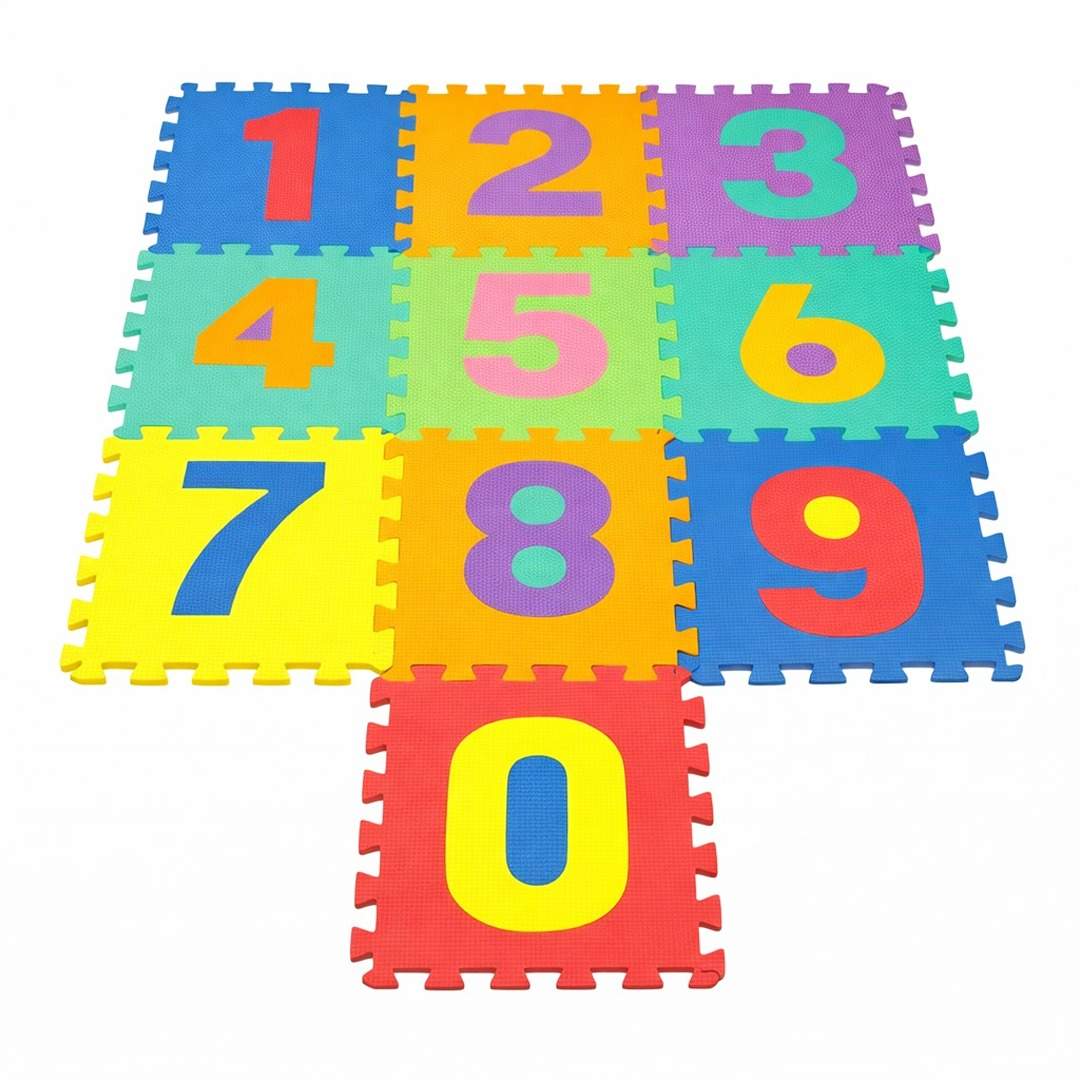 Rubber Interlocking Number Mat: The Safest Foundation for Learning and Play! - Fun Learning Store