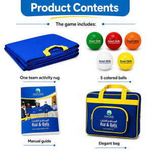 Rug & Balls – Interactive Teamwork, Communication & Coordination Challenge - Fun Learning Store