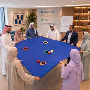 Rug & Balls – Interactive Teamwork, Communication & Coordination Challenge - Fun Learning Store
