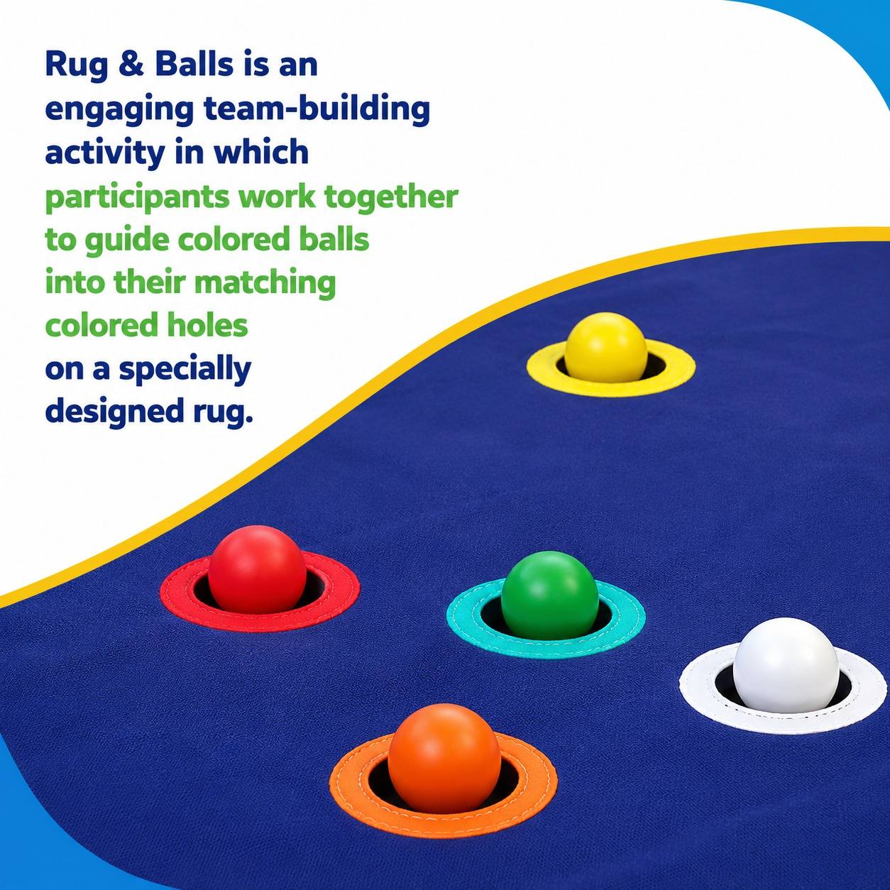 Rug & Balls – Interactive Teamwork, Communication & Coordination Challenge - Fun Learning Store