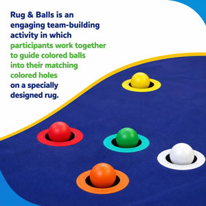 Rug & Balls – Interactive Teamwork, Communication & Coordination Challenge - Fun Learning Store