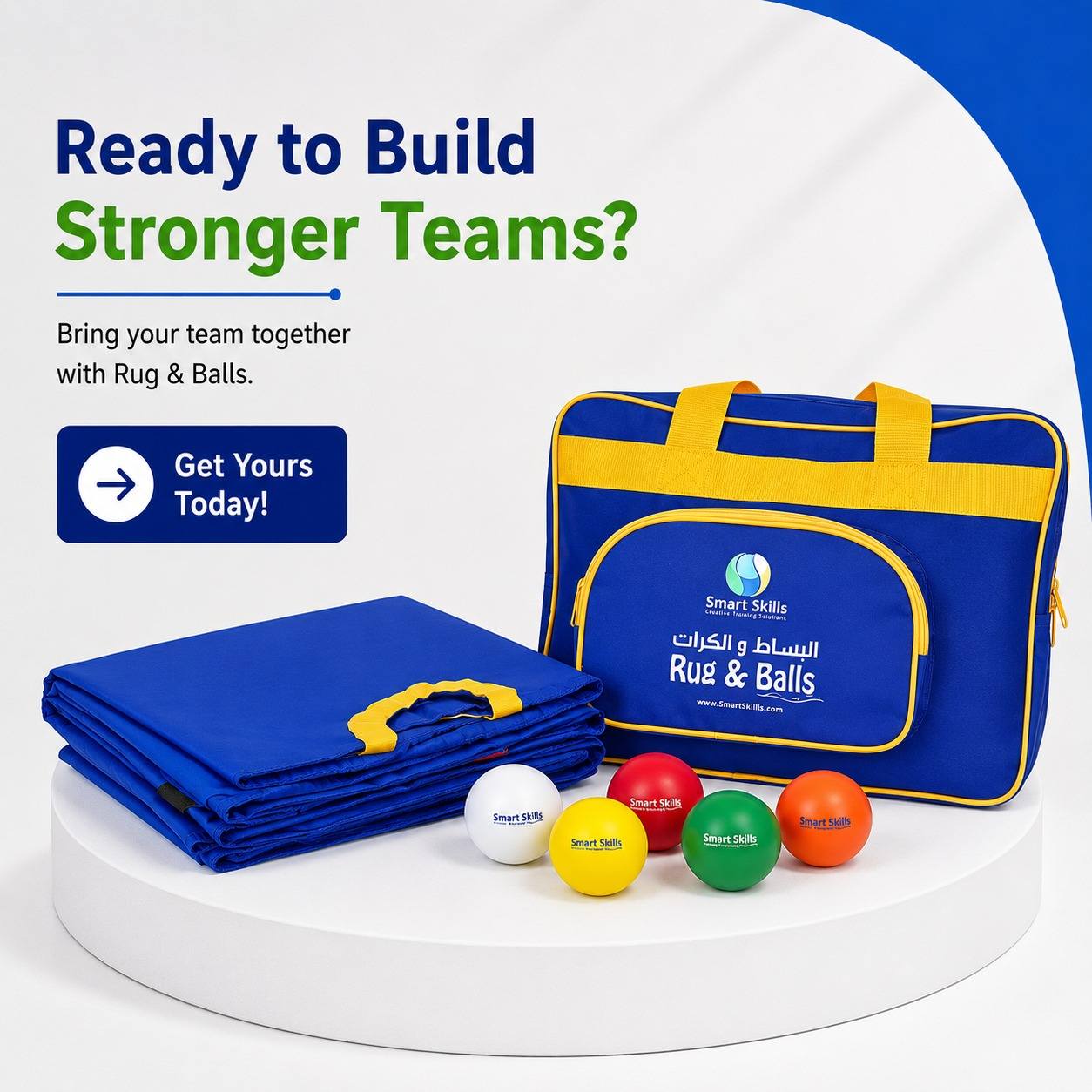 Rug & Balls – Interactive Teamwork, Communication & Coordination Challenge - Fun Learning Store