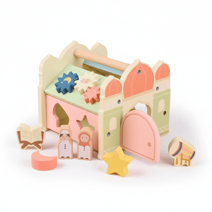Salah Time Islamic Wooden Mosque Shape Sorter for Curious Little Minds - Fun Learning Store