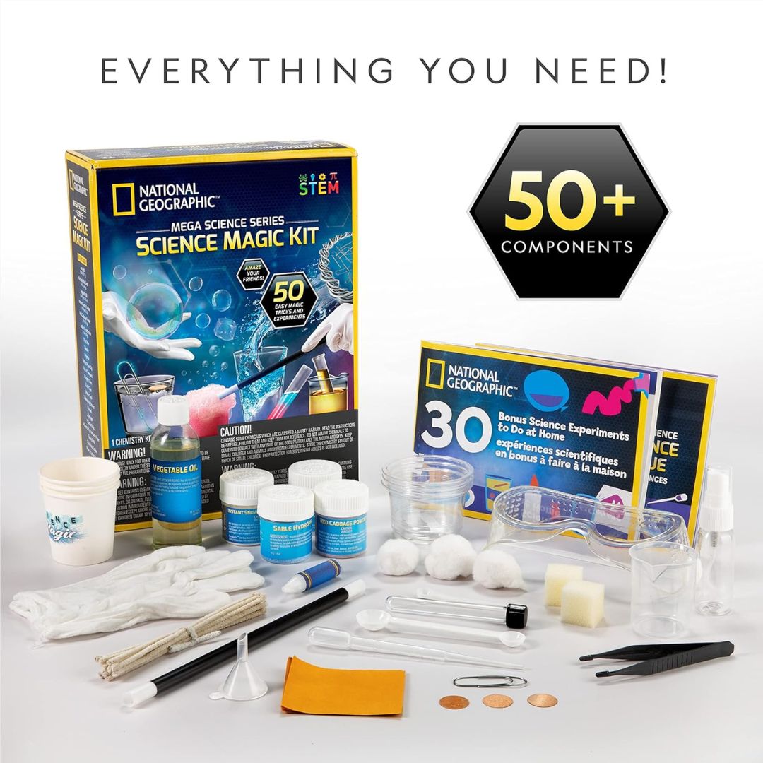 Science Magic Kit – 50 Experiments That Turn Kids into Science Magicians! - Fun Learning Store