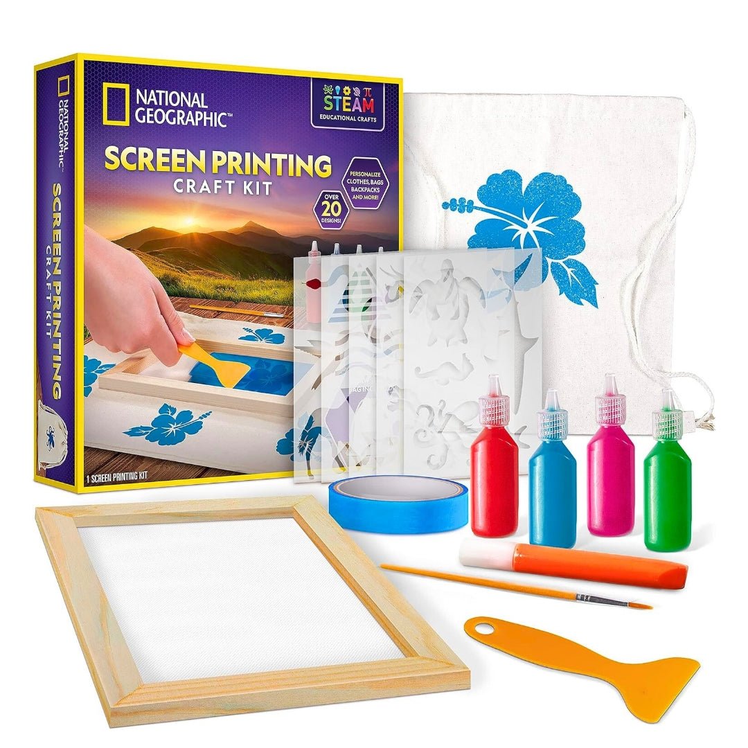 Screen Printing Craft Kit – Print, Paint & Personalize Your World! - Fun Learning Store