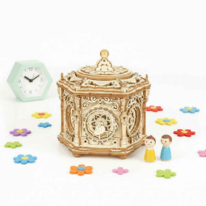 Secret Garden: Robotime 3D Wooden Puzzle Mechanical Gear Music Box - Fun Learning Store