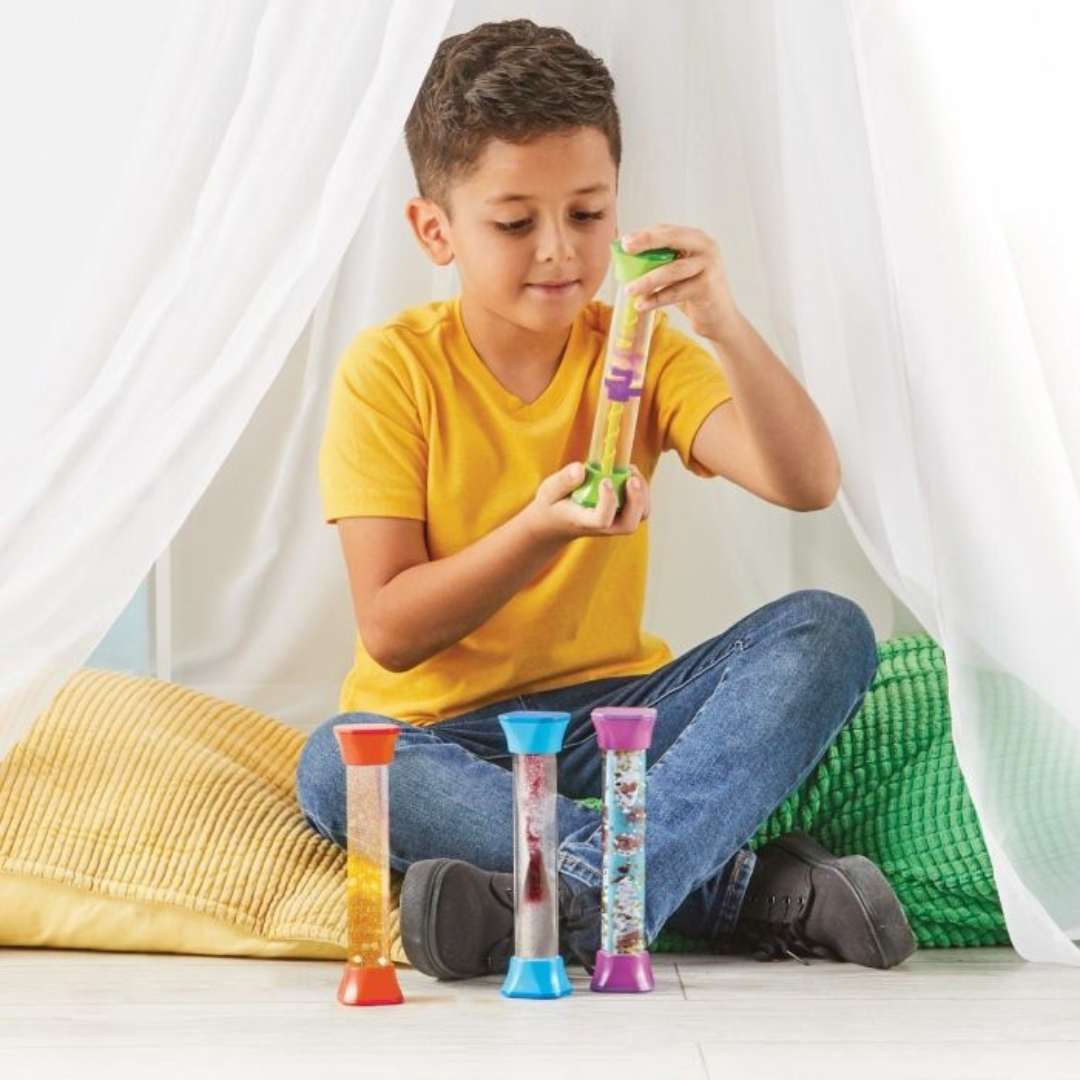 Sensory Fidget Tubes 4 Pcs: Calm, Focus, and Explore with Every Turn - Fun Learning Store