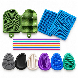 Sensory Silicone & Creative Shape-Building Kit– 3 Fun Sets for Exploring & Creating - Fun Learning Store