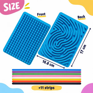 Silicone Sensory Activity Boards – 6-Piece Educational Set with Double-Sided Textures - Fun Learning Store