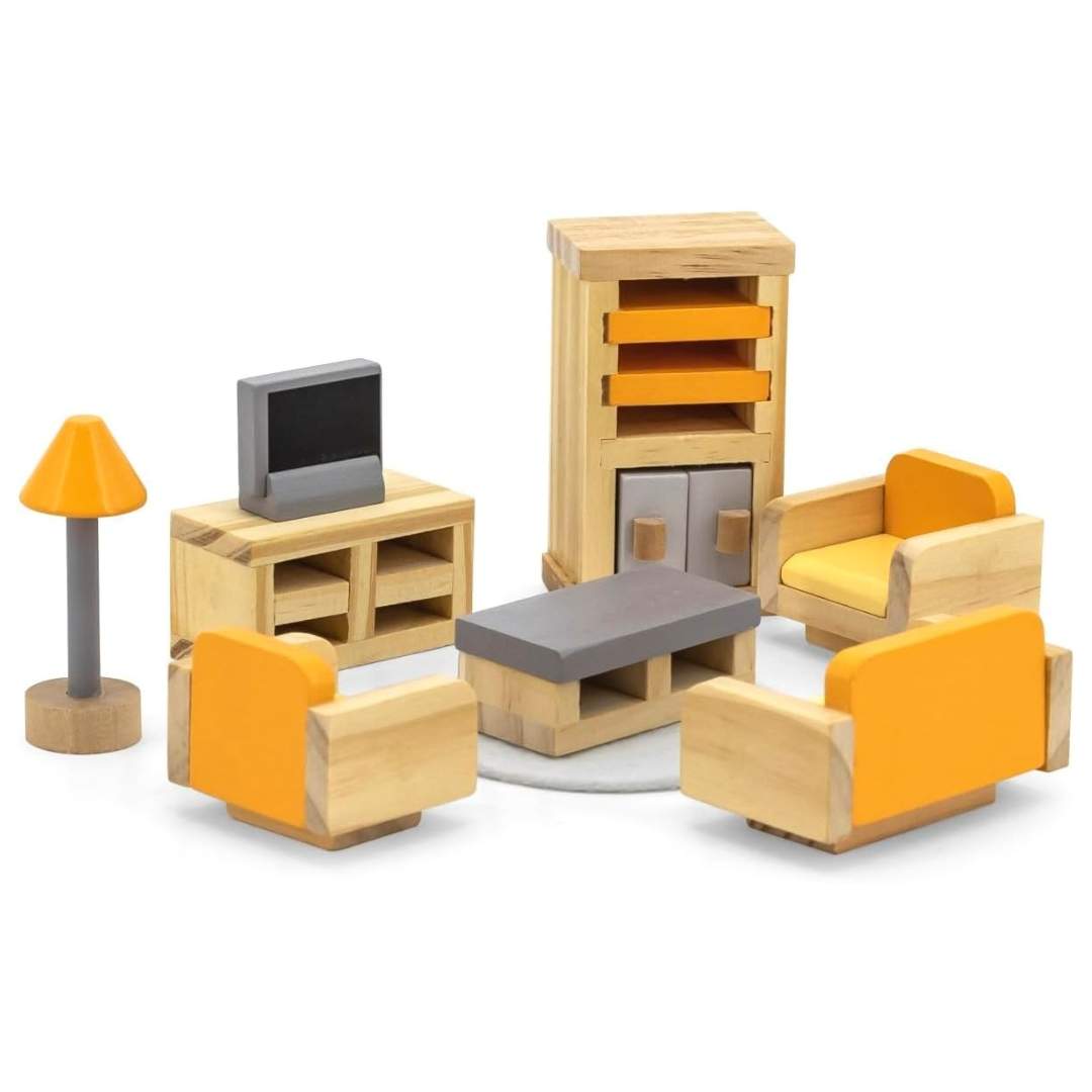 Sitting Room Furniture Set: Make Your Dollhouse Feel Like Home - Fun Learning Store