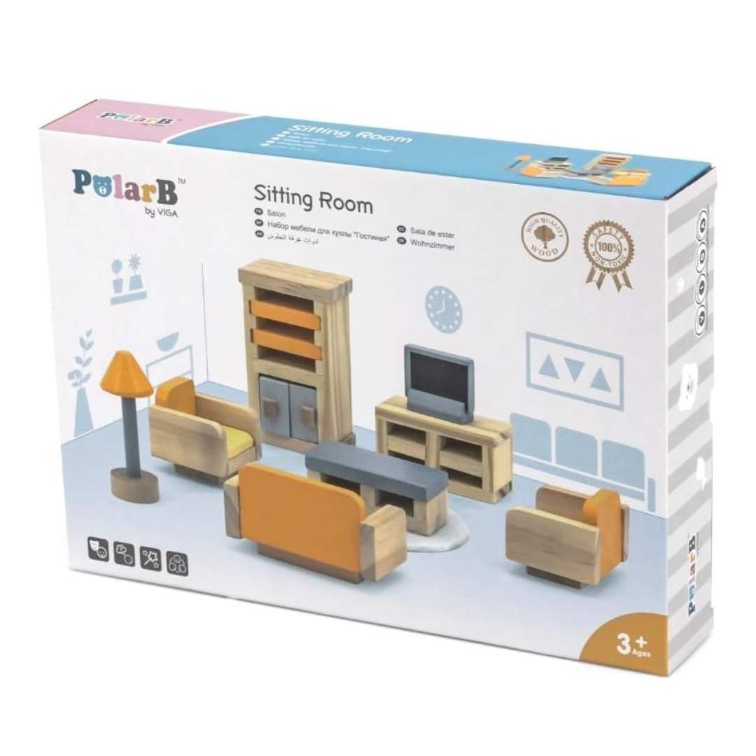 Sitting Room Furniture Set: Make Your Dollhouse Feel Like Home - Fun Learning Store
