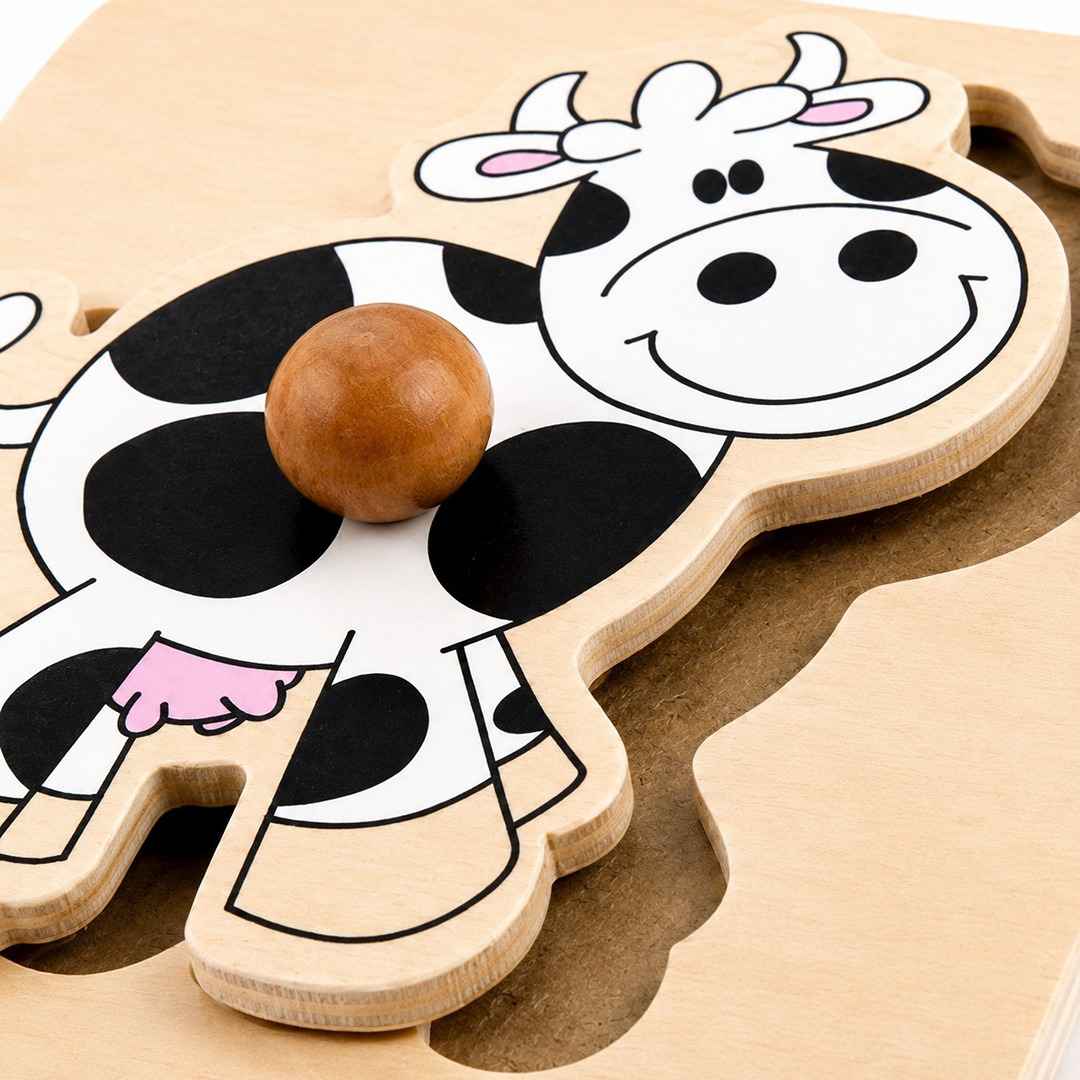 Small Matching Board - Cow: A Friendly Introduction to the Farm! - Fun Learning Store