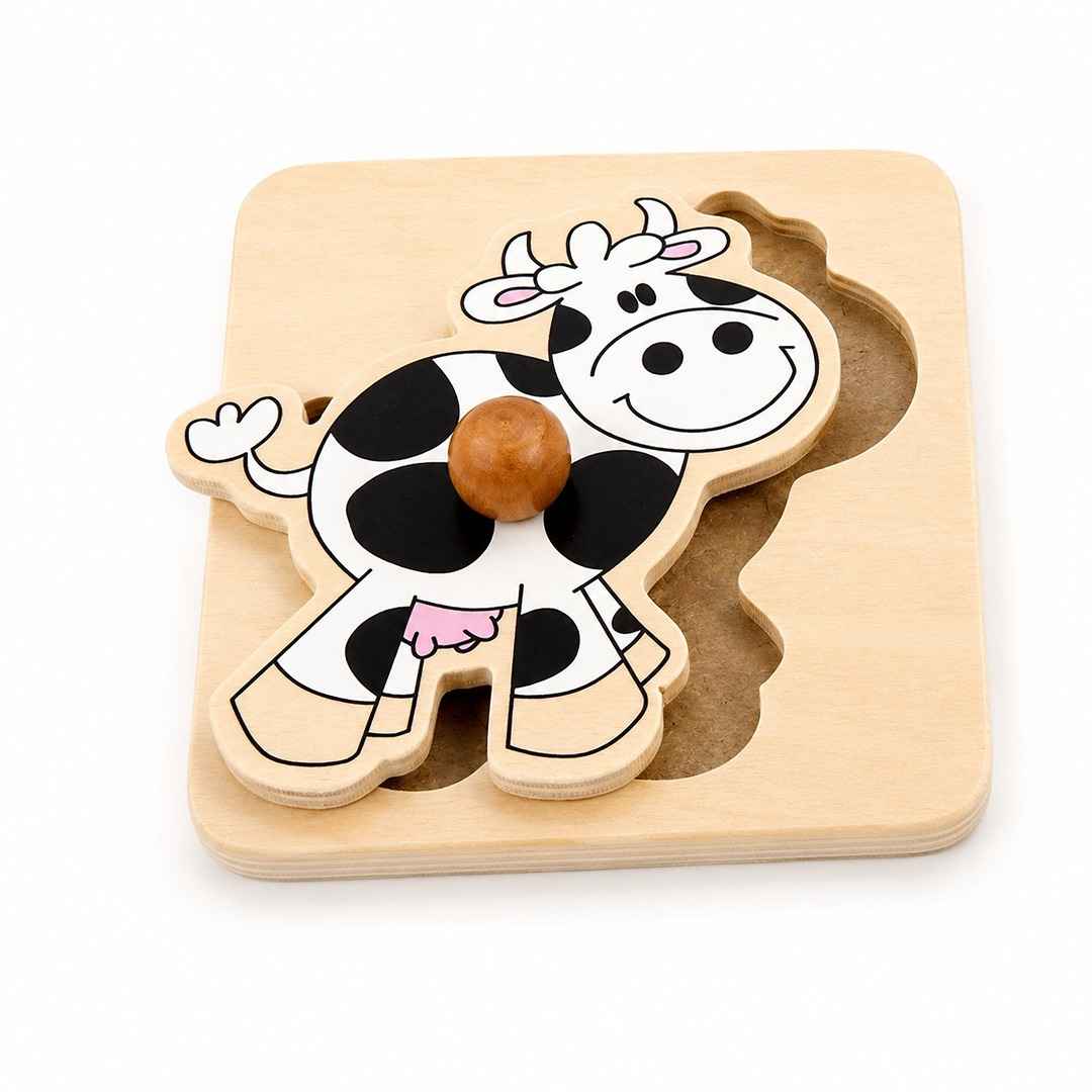 Small Matching Board - Cow: A Friendly Introduction to the Farm! - Fun Learning Store