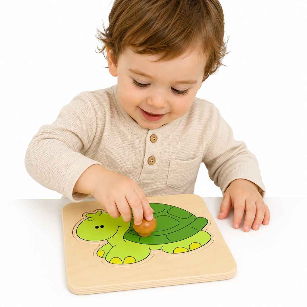 Small Matching Board - Turtle: A World of Discovery in Little Hands! - Fun Learning Store