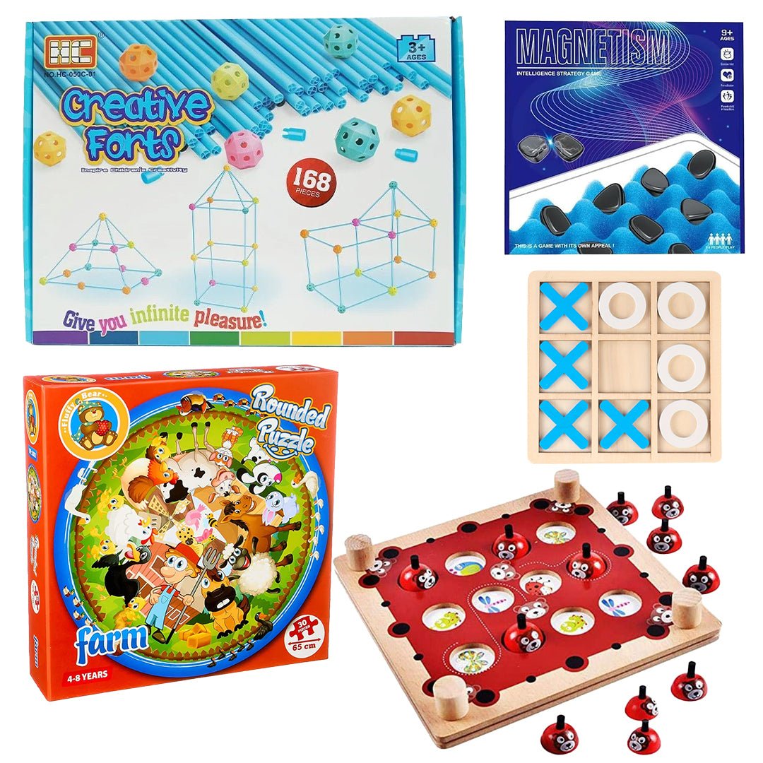 Smart Builders Set | 5 Action - Packed Games for Smart, Social Fun! - Fun Learning Store