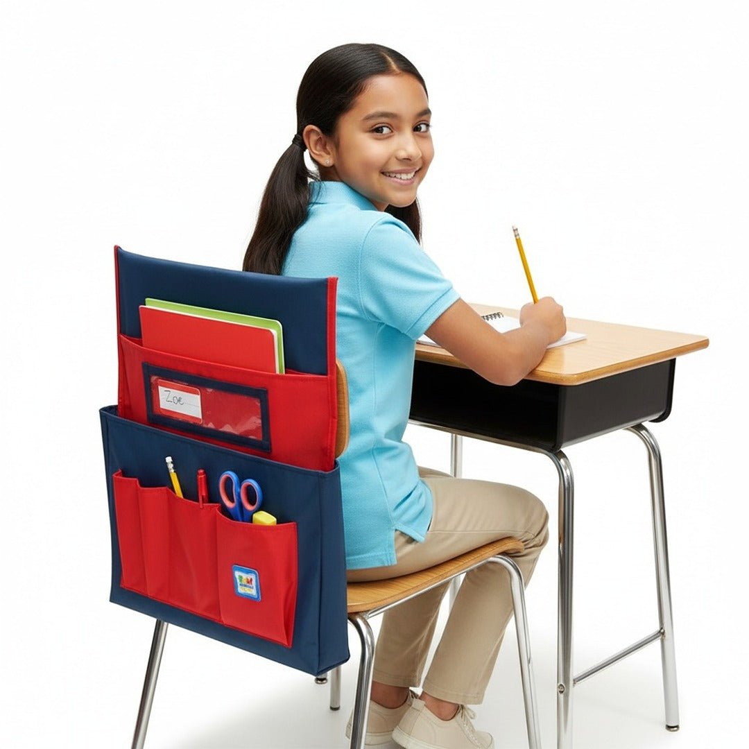 Smart Chair Pockets - Chair Organizer 45×52 cm | The Ultimate Classroom Organizer - Fun Learning Store