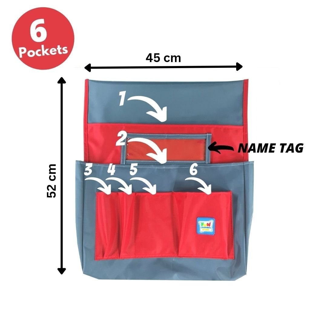 Smart Chair Pockets - Chair Organizer 45×52 cm | The Ultimate Classroom Organizer - Fun Learning Store