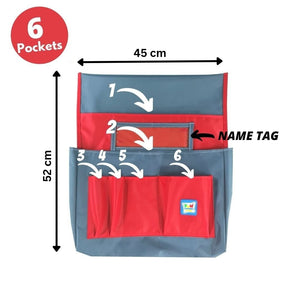 Smart Chair Pockets - Chair Organizer 45×52 cm | The Ultimate Classroom Organizer - Fun Learning Store