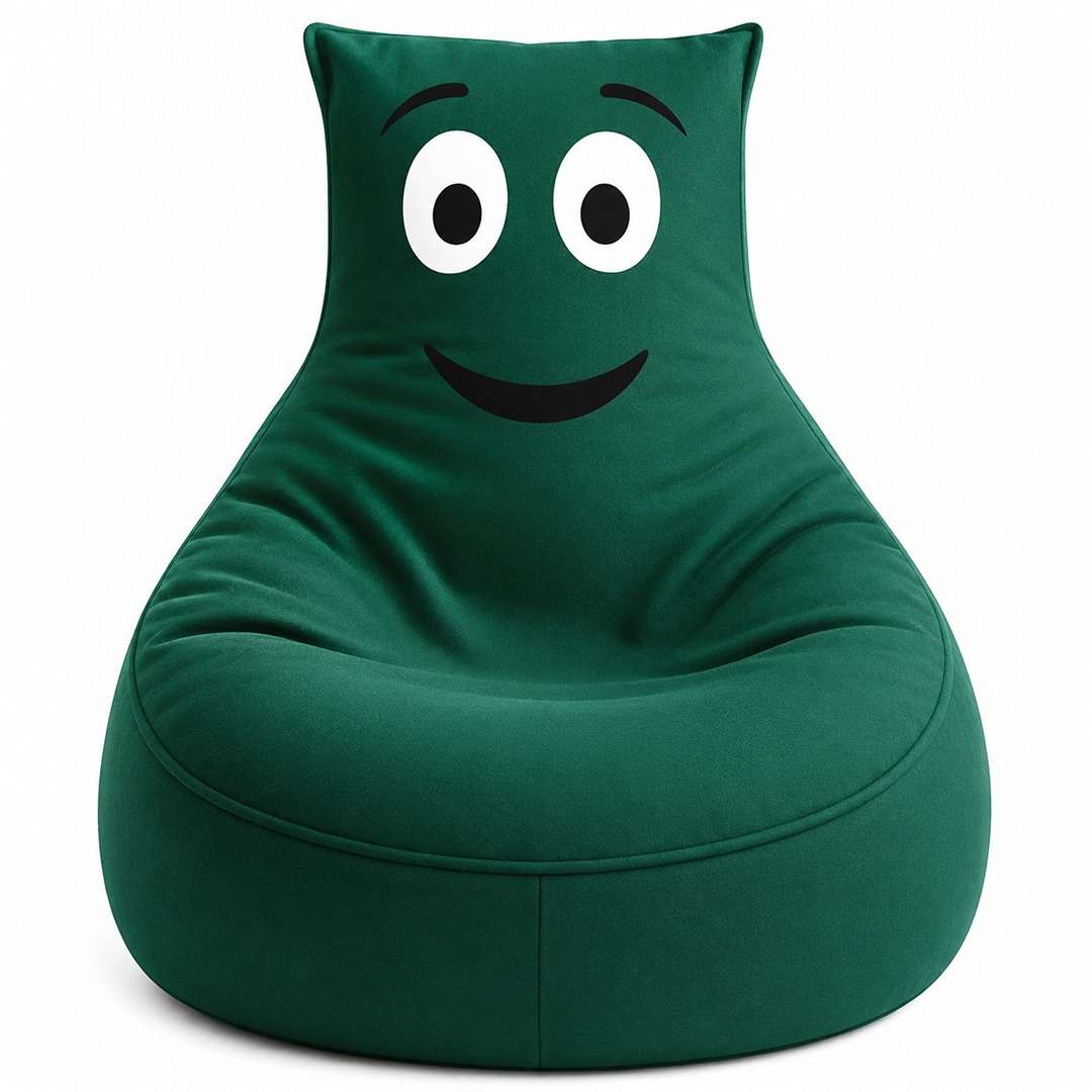 Smiley Velvet Bean Bag: The Happiest Seat in the House! - Fun Learning Store