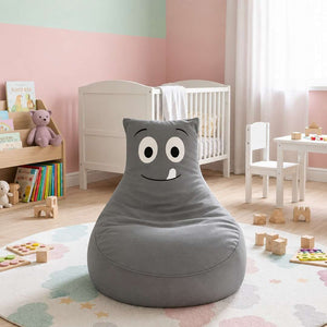 Smiley Velvet Bean Bag: The Happiest Seat in the House! - Fun Learning Store
