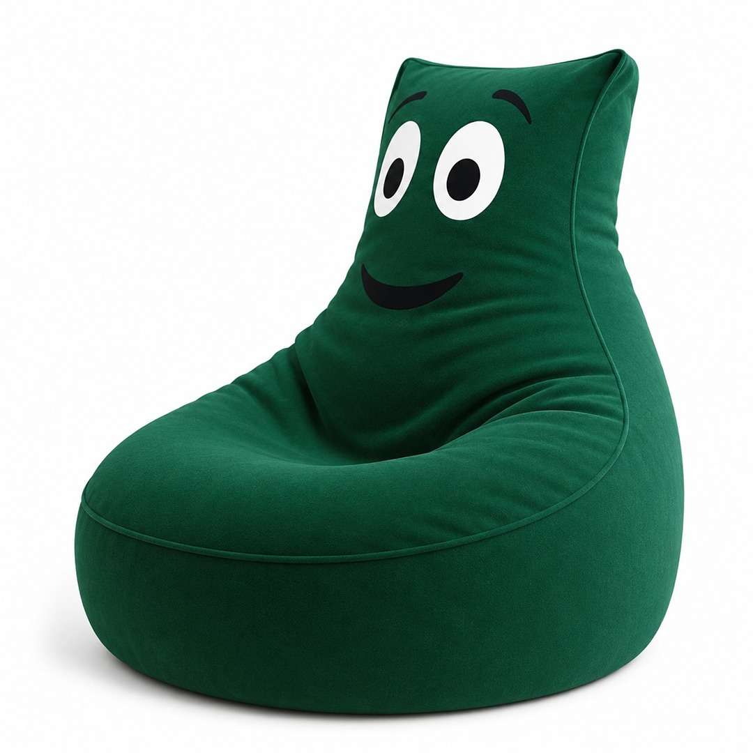 Smiley Velvet Bean Bag: The Happiest Seat in the House! - Fun Learning Store