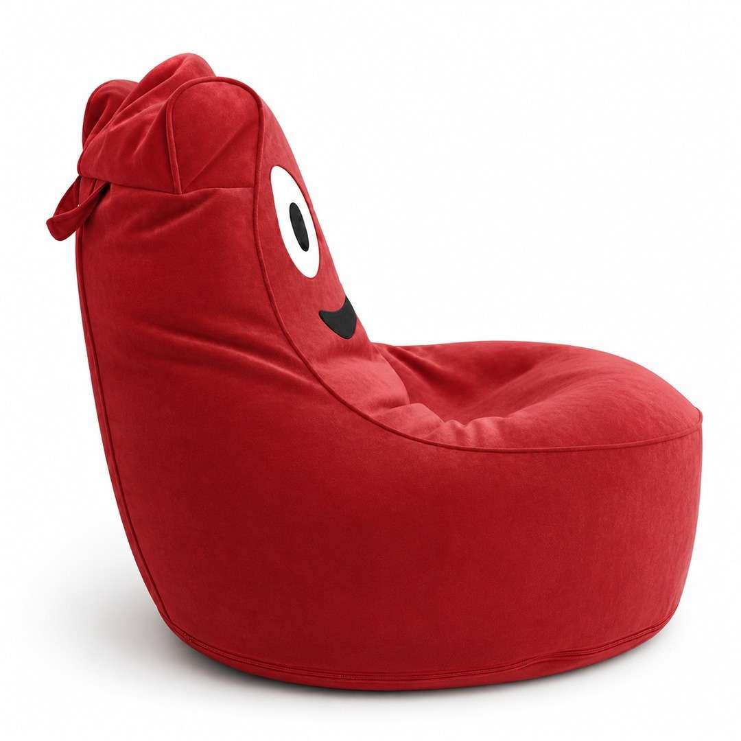 Smiley Velvet Bean Bag: The Happiest Seat in the House! - Fun Learning Store