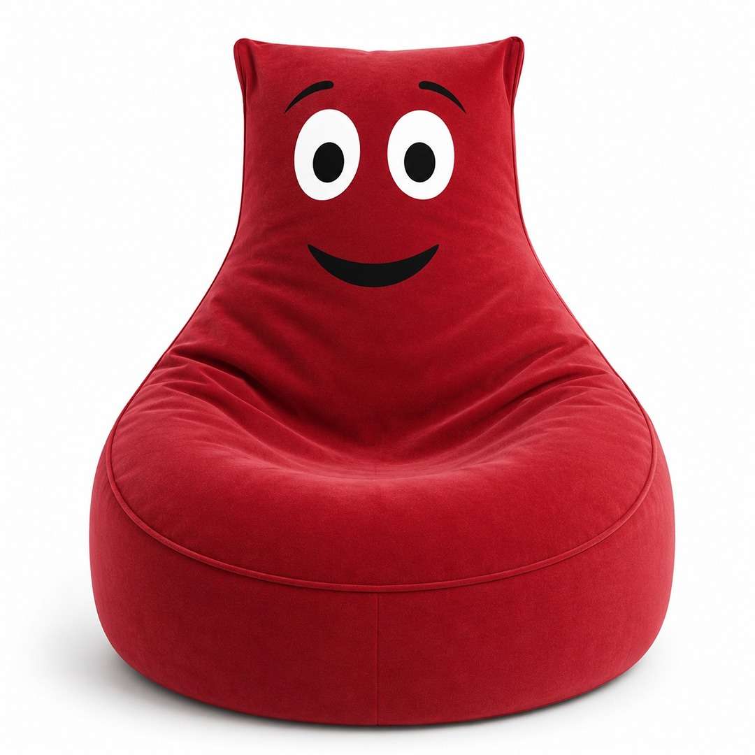 Smiley Velvet Bean Bag: The Happiest Seat in the House! - Fun Learning Store