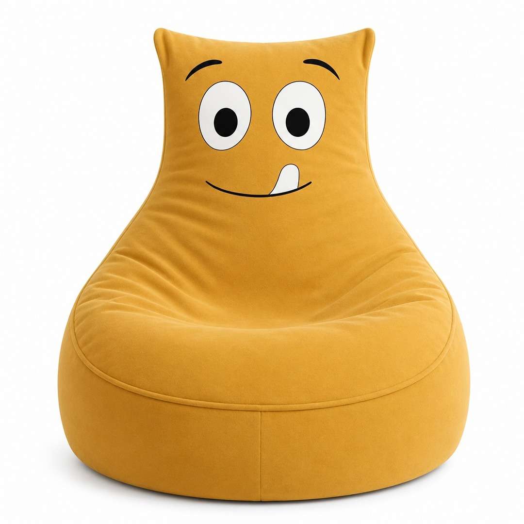 Smiley Velvet Bean Bag: The Happiest Seat in the House! - Fun Learning Store