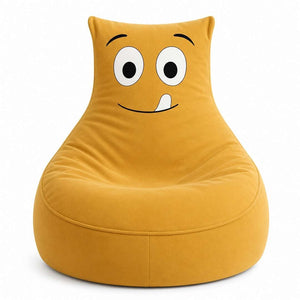 Smiley Velvet Bean Bag: The Happiest Seat in the House! - Fun Learning Store