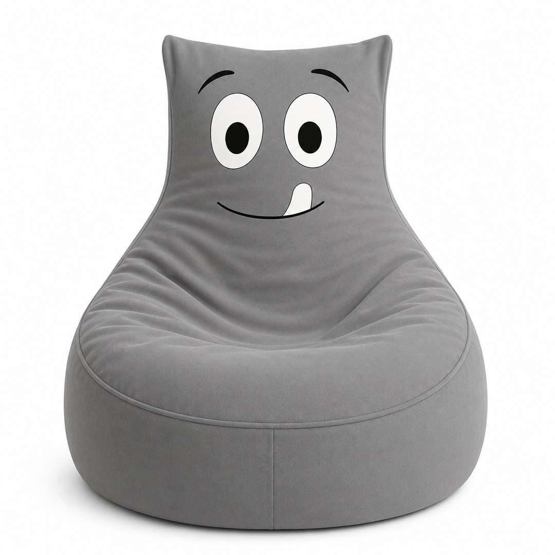 Smiley Velvet Bean Bag: The Happiest Seat in the House! - Fun Learning Store