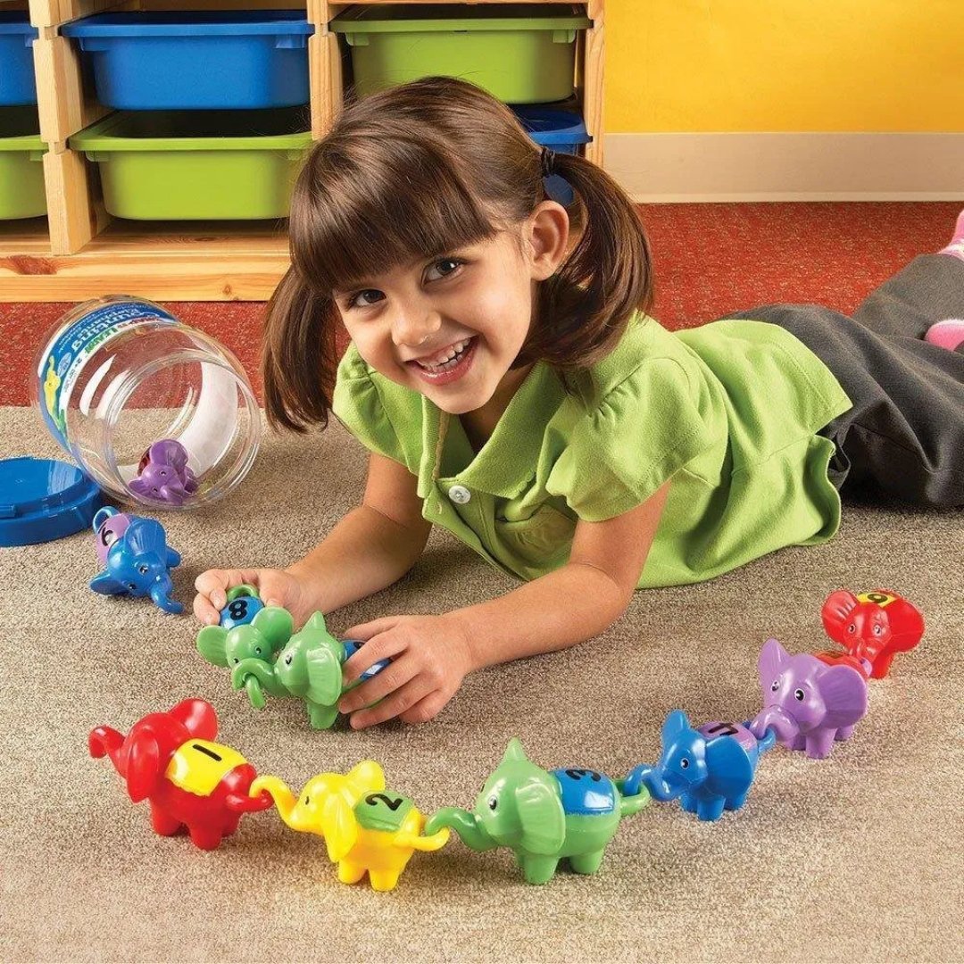 Snap - n - Learn™ Counting Elephants (Set of 10) - Fun Learning Store