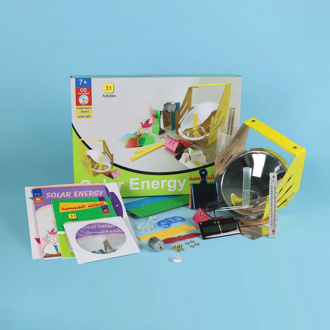 Solar Energy Lab Kit for Kids 7+ Years | 31+ Fun and Educational Solar Power Experiments - Fun Learning Store