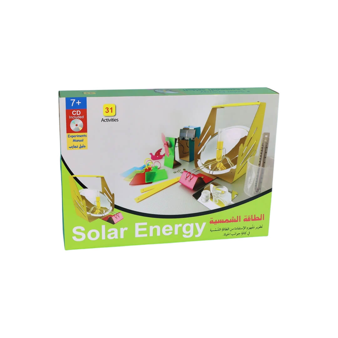 Solar Energy Lab Kit for Kids 7+ Years | 31+ Fun and Educational Solar Power Experiments - Fun Learning Store
