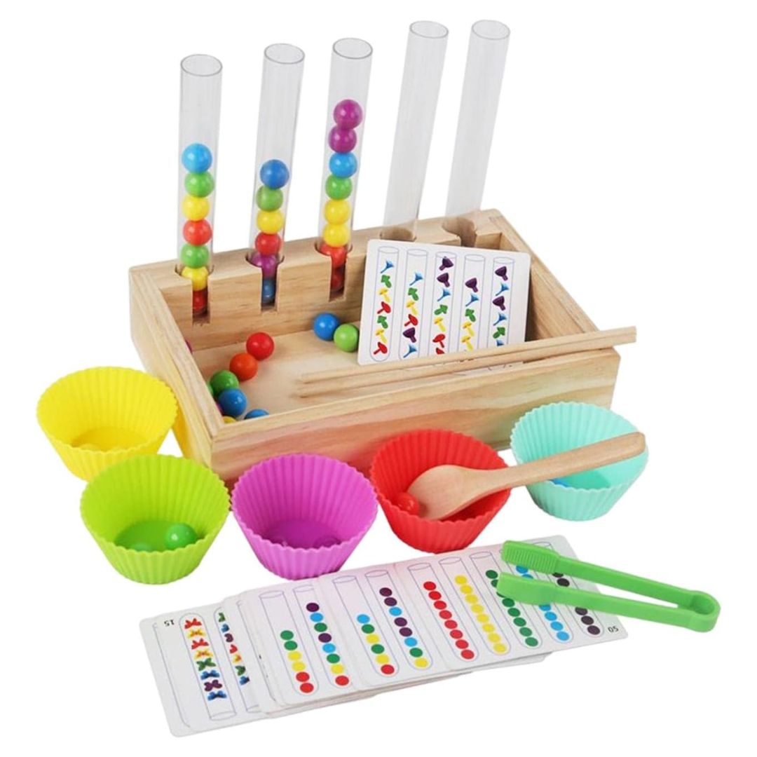 Rainbow Clip Bead Puzzle Sorting Toys