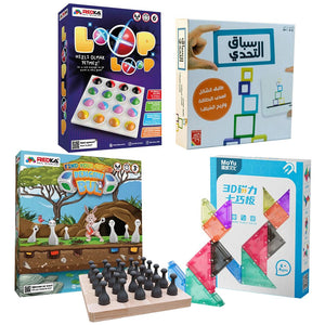 Speed & Smarts Mega Set | 4 Brain - Boosting Games for Family Fun! - Fun Learning Store