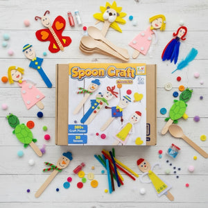 Spoon Craft Activity Kit for Kids | 350+ Craft Pieces - Fun Learning Store